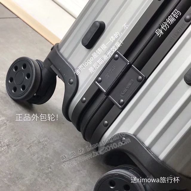 Rimowa拉杆箱 66638 蒙口Moncler Rimowa Topas Stealth”系列 全鋁鎂合金 日默瓦拉箱 行李箱xzx1031